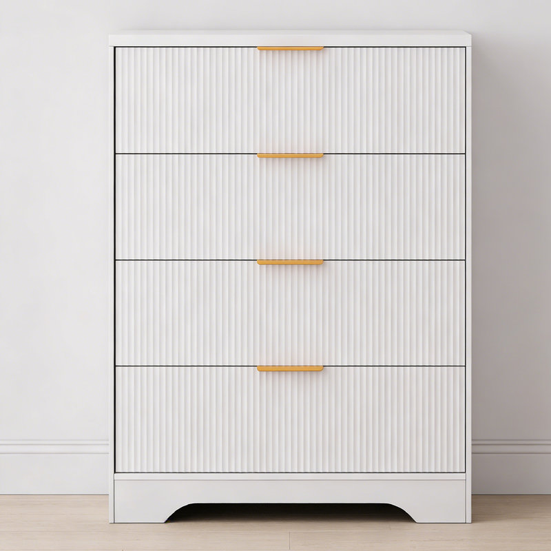 80 cm W Chest of 5 Drawers, White