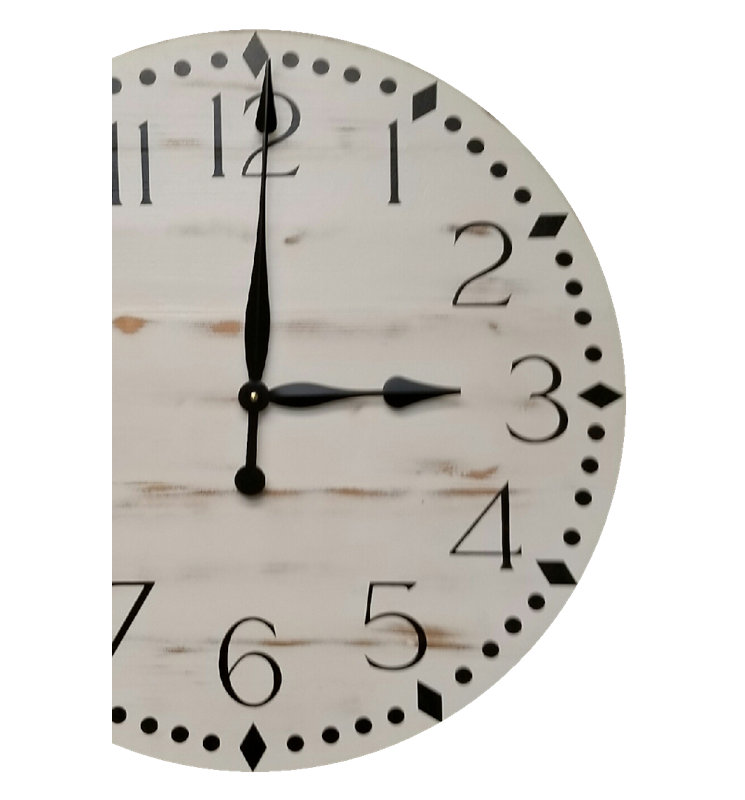 Très grande horloge murale campagnarde, Petit