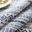 White Blue Boho Cotton Linen Table Clothes with Tassels for Rectangle Tables