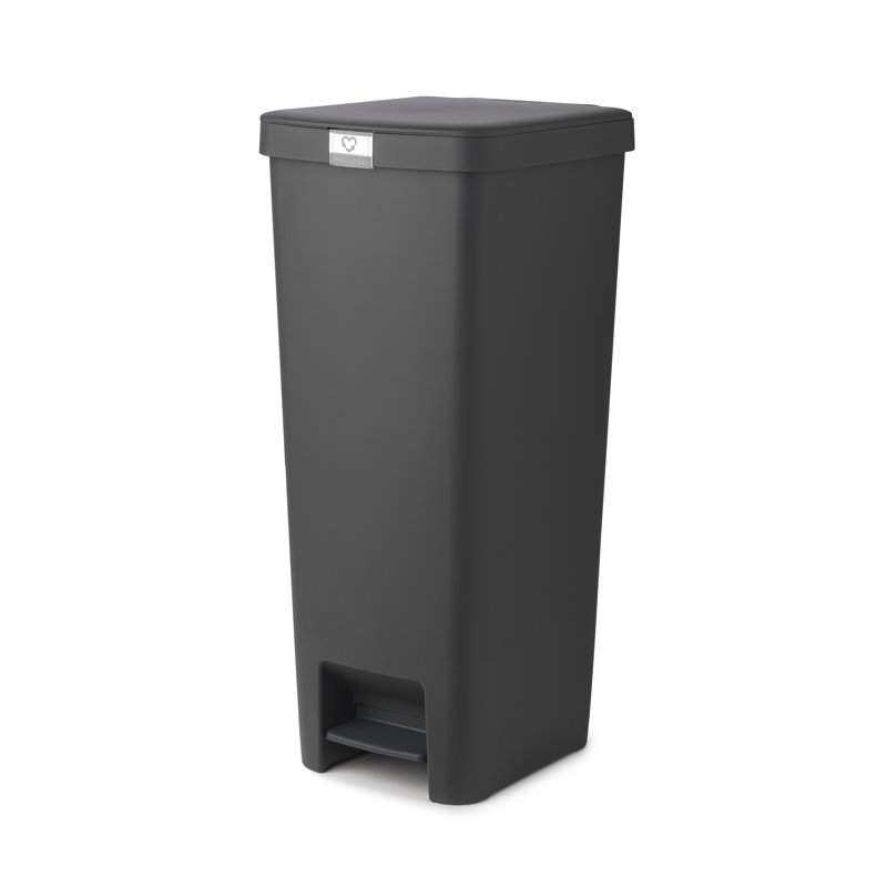 Poubelle à pédale de 10,6 gallons (40 litres) de Stephan, Gris foncé