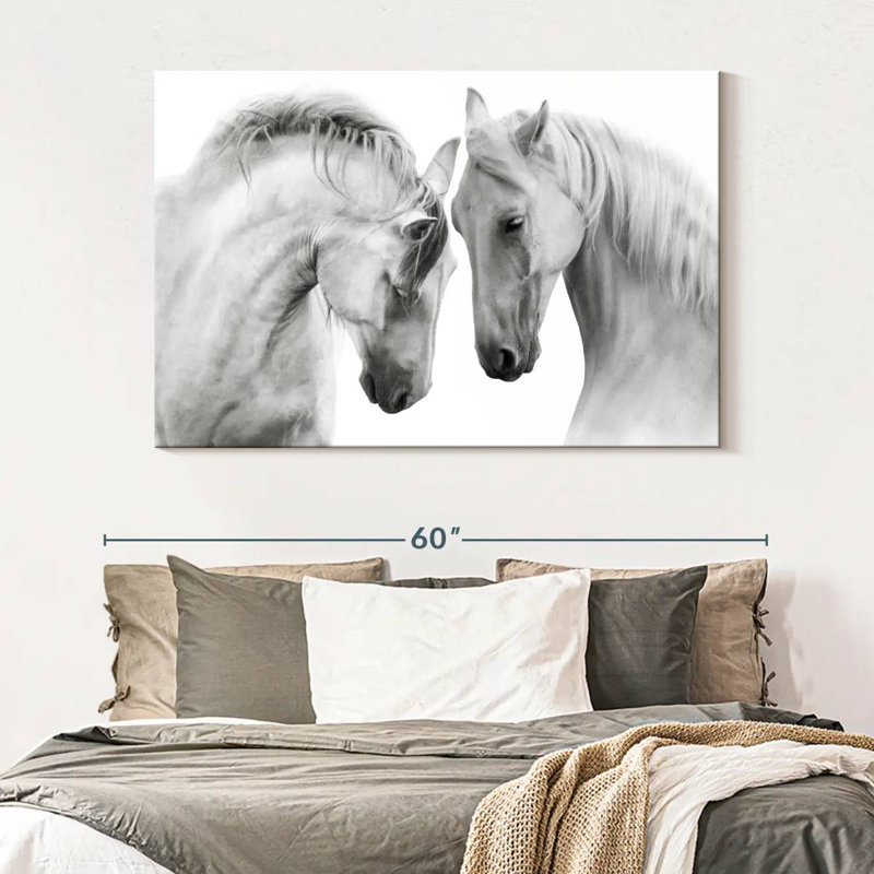 Brampt Horses Courting, 34" H x 51" W