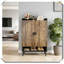 Rustic Vintage Shoe Cabinet Hidden Storage Practical Organizer-1252201390