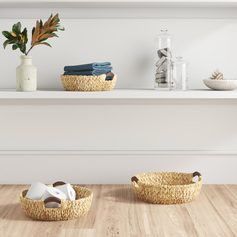 Rattan Basket Set Three Posts