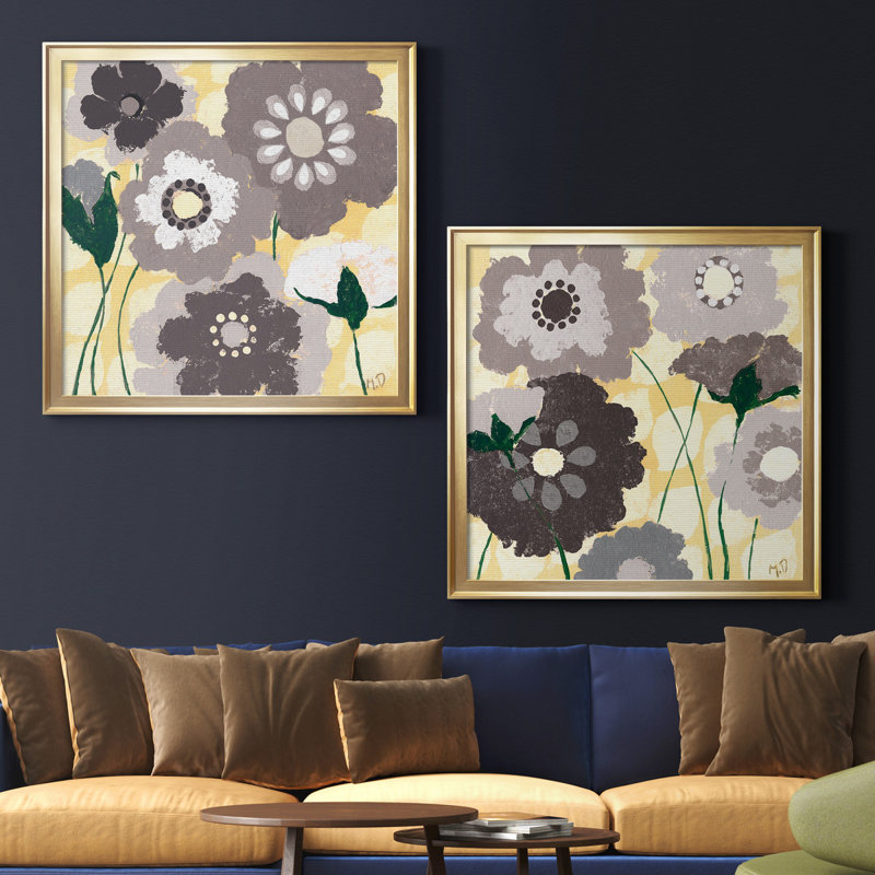 Spring Break III - ensemble de 2 reproductions d'art encadrées, H 34,5 po x l 69 po x P 1,5 po, Pas de tapis