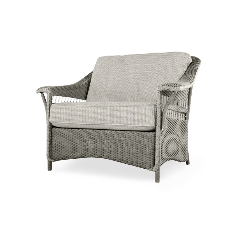 Nantucket Outdoor Lounge Chair, Luna Mist, Pewter