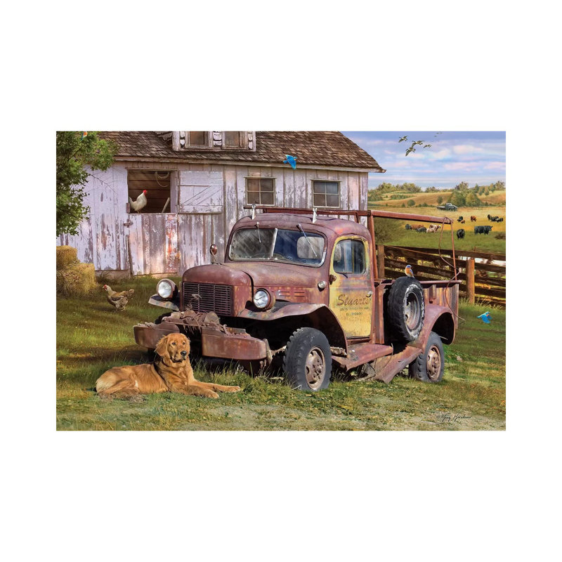 «Stuart's Vintage Truck» par Greg and Company - photographie sur toile tendue, H 8 po x l 12 po x P 0,75 po