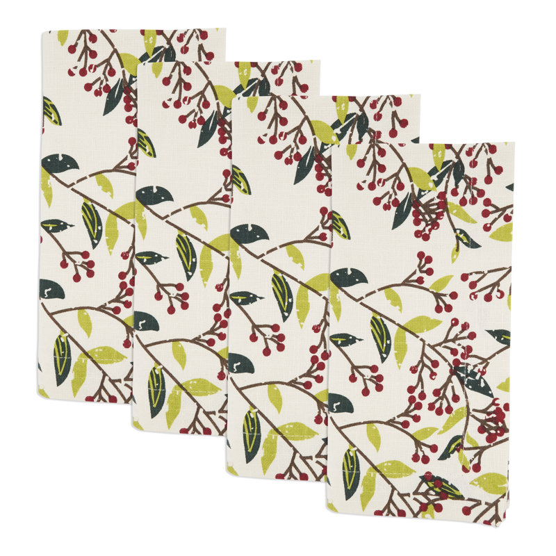 Serviette Red Berry Delight (ensemble de 4)