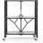 3-Tier Metal Storage Cart With Rolling Wheels, Foldable Design For Multi-Purpose Use In Home And Office
