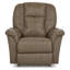 Fauteuil inclinable manuel berçant en cuir Jasper-116789318
