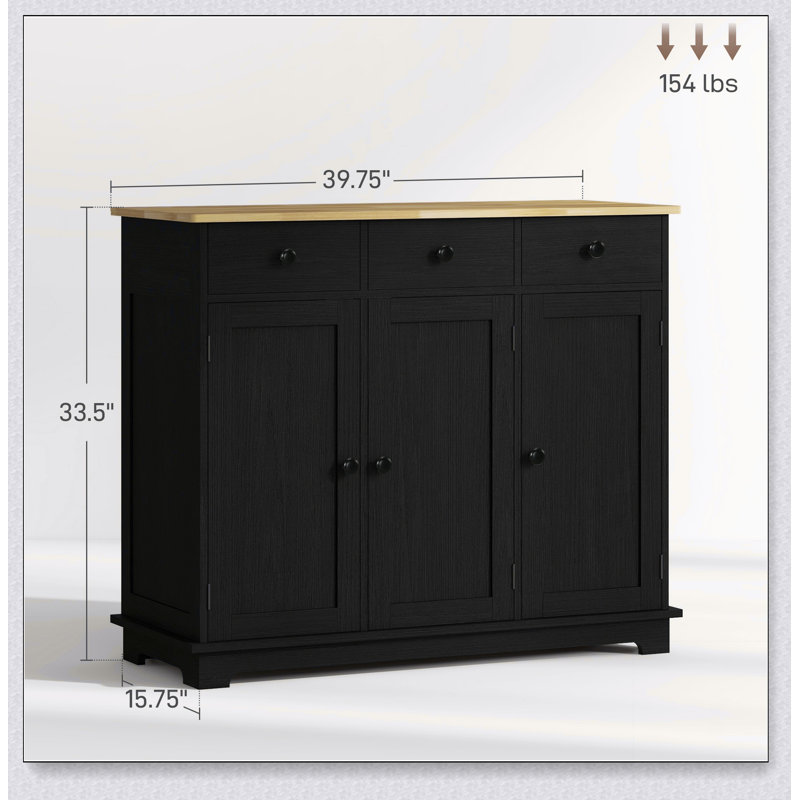 Armoire d'appoint avec tiroir, Gris Pierre