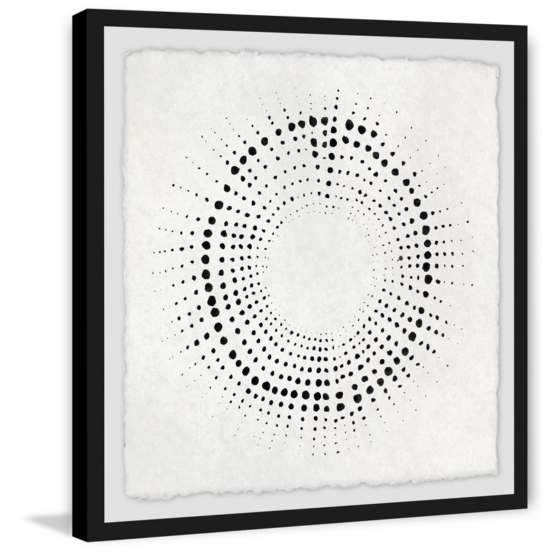 «Spherical Dots» par Julia Balfour - reproduction d'art sur papier encadrée, H 32 po x l 32 po x P 1,5 po
