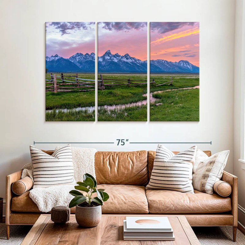 Alvord Grand Teton Sunset Horizon, 42" H x 65" W