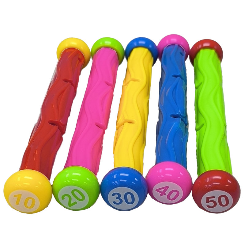 Bâtons de plongée arc-en-ciel 5 pièces