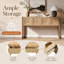 55'' Geometric Carved Console Table With 3 Soft-close Drawers And Fluted Side Details-130916776
