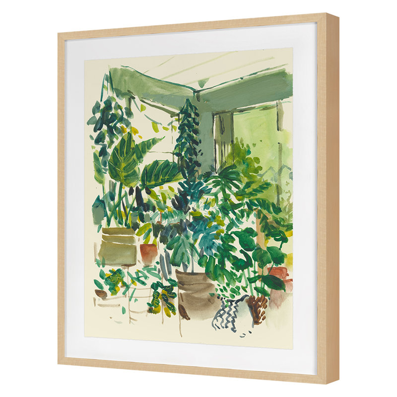 Sun Room A Print by PC Ngo, 32" H x 25" W, Maple Framed
