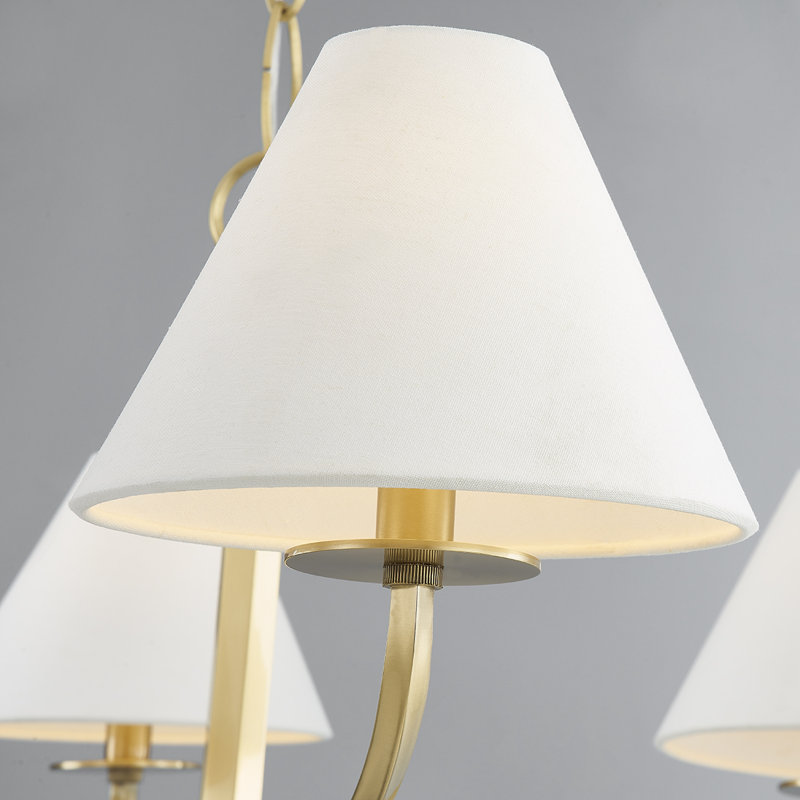 Stacey 6 Light Chandelier by Becki Owens for Hudson Valley Lighting, Aged Brass