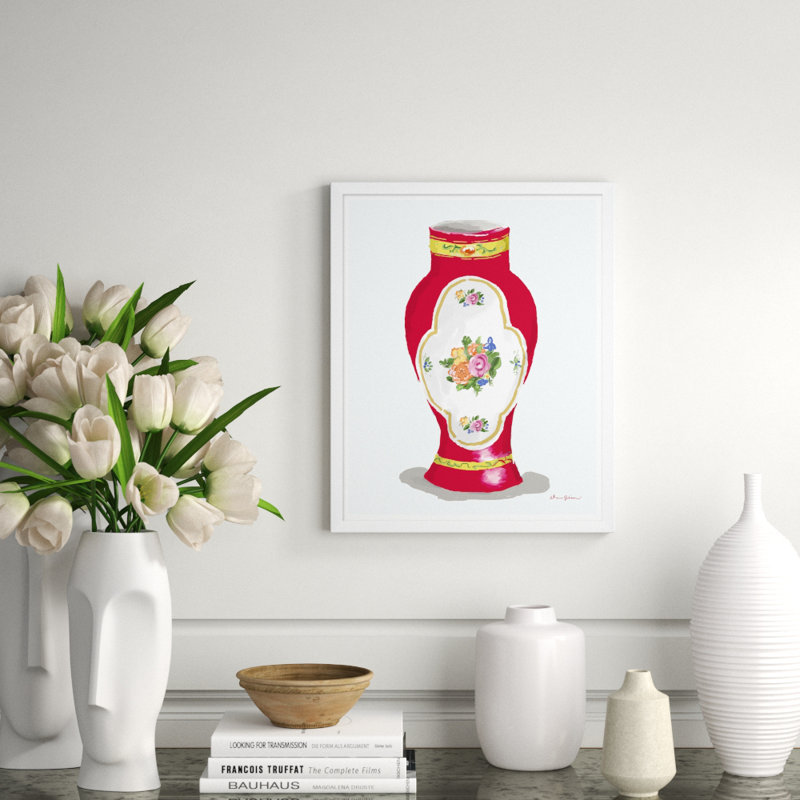 Vase Series Giclee Print by Dana Gibson, Red