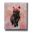 «Flower Crown Black Cat 2» par Furbaby Affiliates, art mural sur toile-101649641