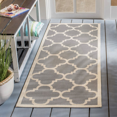 Tapis d'intérieur / extérieur à motif géométrique Herefordshire Performance