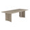 Modern Wood 96" Dining Table in Dusted Stone Brown Finish with Sleek Design