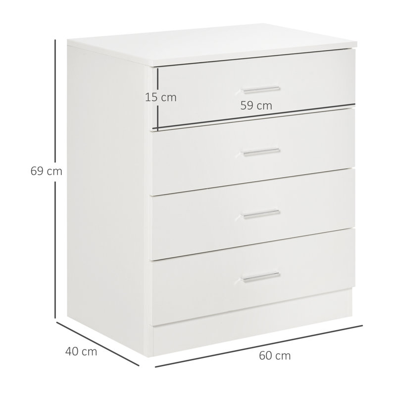 Hiliary 60cm W 4 - Drawer Chest of Drawers