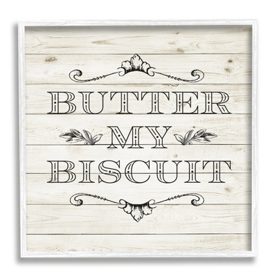 «Butter My Biscuit Sign», impression sur toile