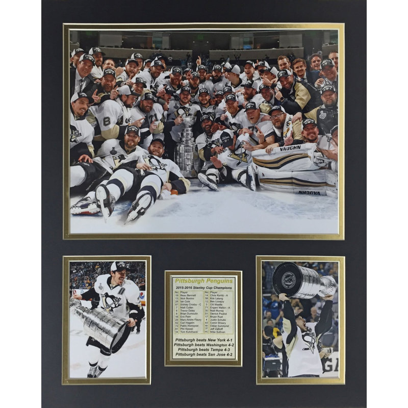 Souvenirs encadrée pittsburgh penguins de championnat 2016