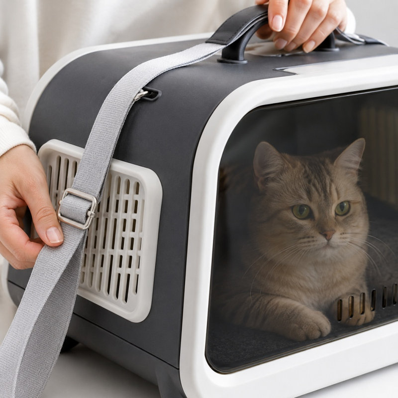 Jacian Pet Carrier, Black
