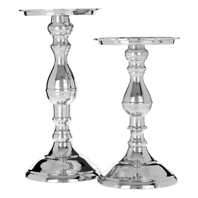 Madrona Metal Candlestick, 21cm H x 13cm W x 13cm D