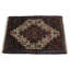 Tapis brun en laine noué à la main de conception unique années 2 pi 3 po x 3 pi 4 po Ferriter