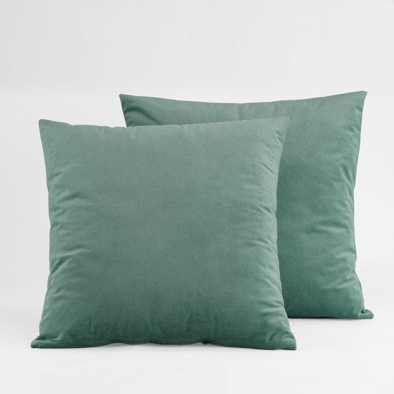 Signature Velvet Throw Pillow Covers - Decorative Pillow Covers, Skylark Blue