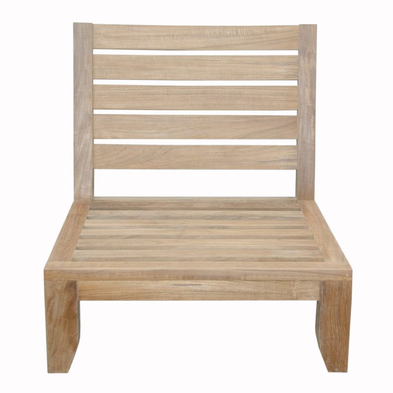 Luxe Outdoor Teak Lounge Chair