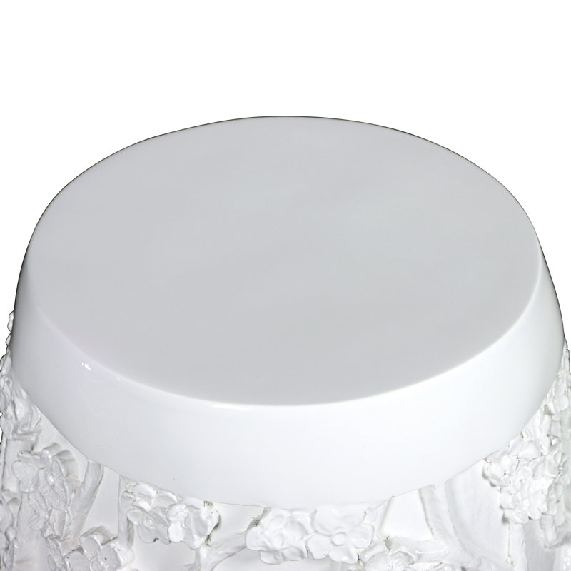 Table de bout Sakura Cherry Blossom, Blanc brillant