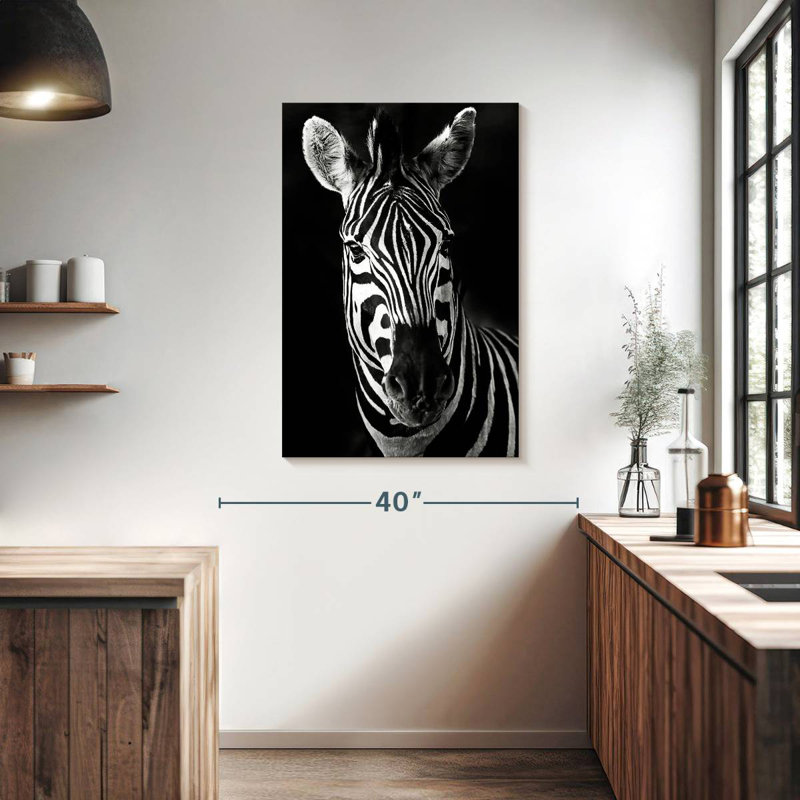 Brampt Serious Zebra, 39" H x 26" W