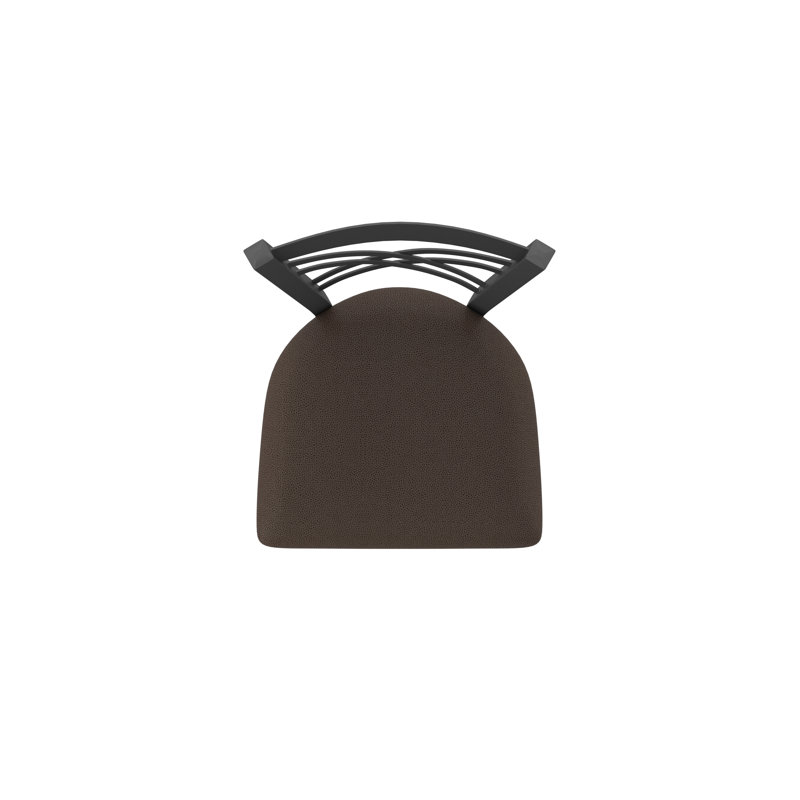 Tabouret pivotant 820 Catalina, Étain, Vinyle - café règne, Très grand (assise de 36 po de hauteur)