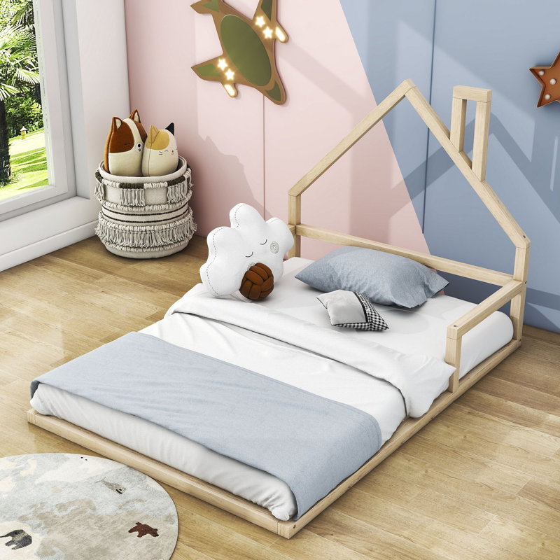 Inglesbatch Platform Bed, Full, Natural