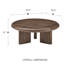 Harper Round Coffee Table In Walnut