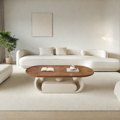 Table basse en bois de style simple