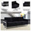 Canapé en velours avec base en acier inoxydable Mychele-812560270