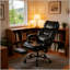 Chaise de bureau ergonomique à haut dossier avec massage en six points et chauffage lombaire pour un confort et un soutien ultimes