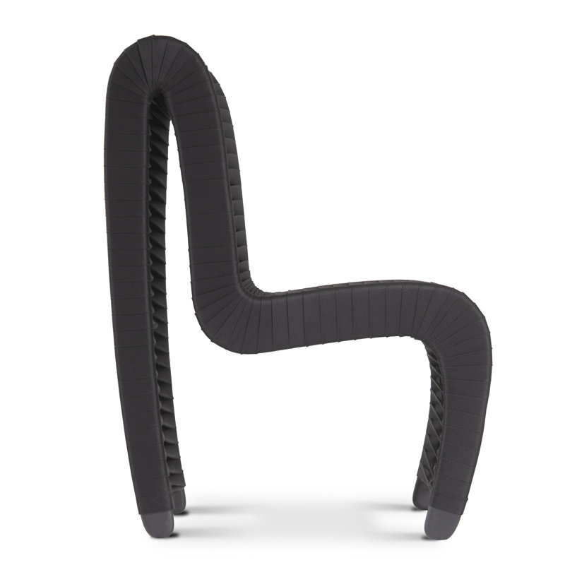 Seat Belt Dining Chair High Back Black