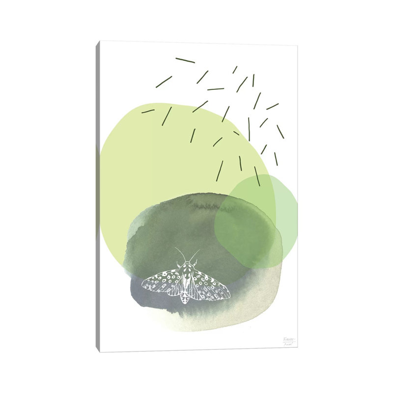 The Lonely Moth - Print on Canvas, 101.6cm H x 66.04cm W x 3.81cm D, Wrapped Canvas