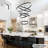 Black Dimmable High Ceiling Chandelier