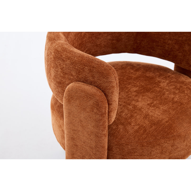 Fauteuil d'appoint moderne, fauteuil de salle à manger en tissu Boucle