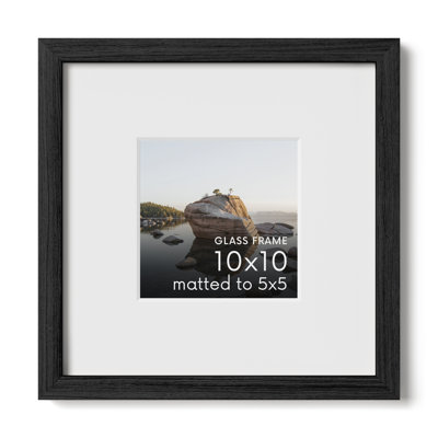 Cadre photo en bois massif avec verre