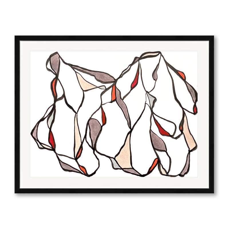 Musing Series 2.2 Print by Susan Arthur, Black Framed Paper, 24" H x 30" W