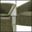 Chaise pivotante à jupe Caper-1291388771