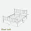Lit plateforme moderne avec tête de lit et pieds robustes-926870801-926870805