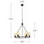 Luminaire suspendu unique à 6 lumières