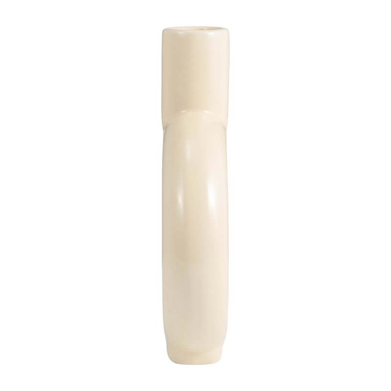Sagebrook Home Verla Ceramic Elegant Centerpiece Vase - A Must-Have Addition for Stylish Homes, White